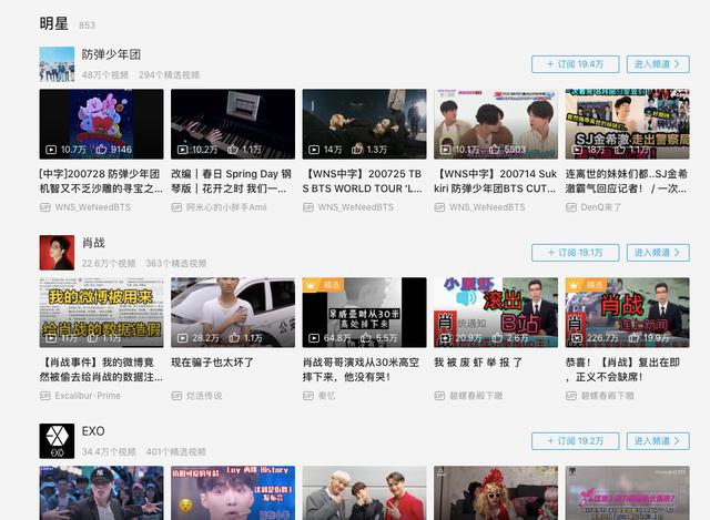 视频平台的“明星”进击元年