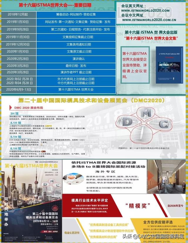 三年一次，全球模具界盛会（ISTMA世界大会）将与...