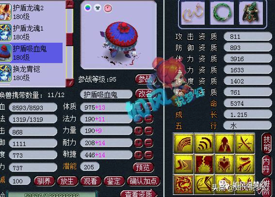 梦幻西游：千哥“指挥学院”招生，然总的8条龙魂护盾蛇全服第1