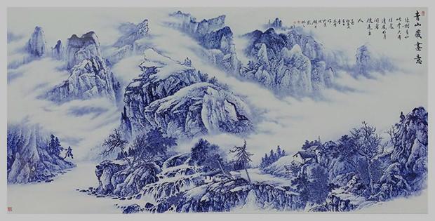 江西省高级工艺美术师李东明 瓷板画作品鉴赏