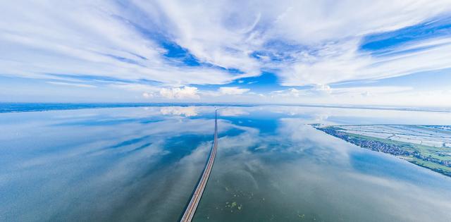 之镜|南京天空之镜石臼湖 这才是碧水共长天一色