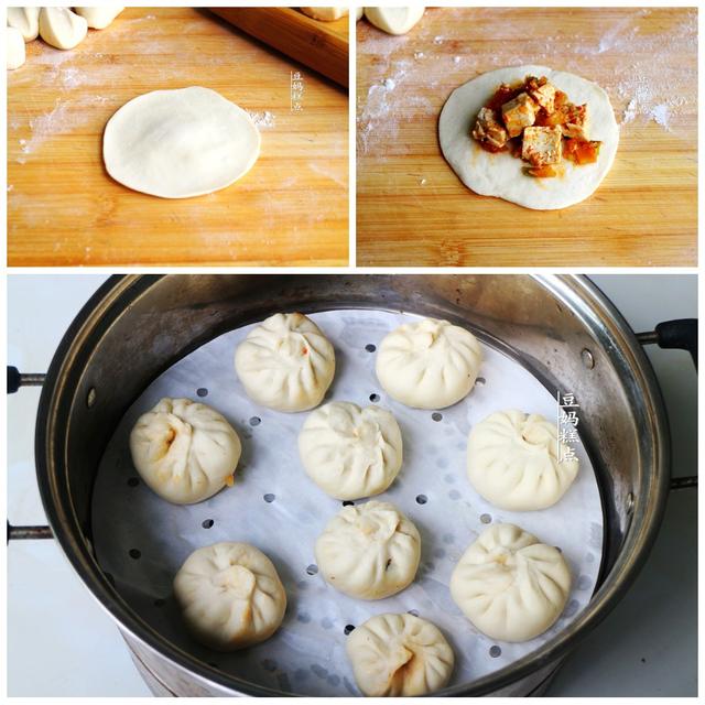 三伏天，学做香辣豆腐包子，简单易上手，又省时又好吃