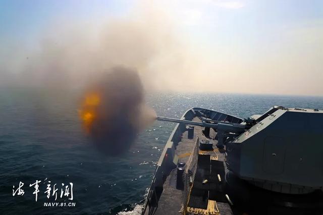 砺剑黄海，战舰火力全开