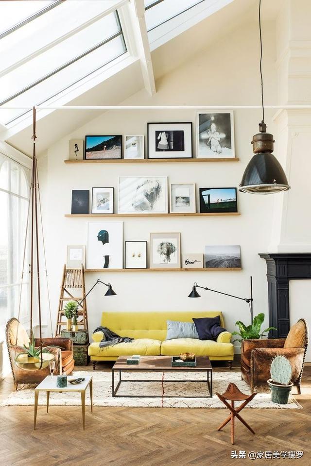 把黄色沙发设计成客厅焦点，与众不同的客厅装饰
