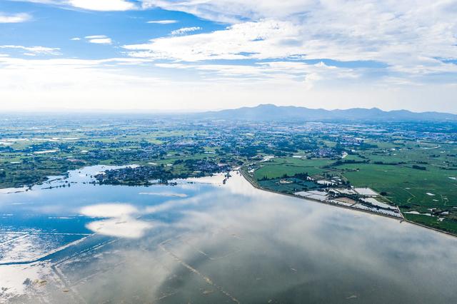之镜|南京天空之镜石臼湖 这才是碧水共长天一色