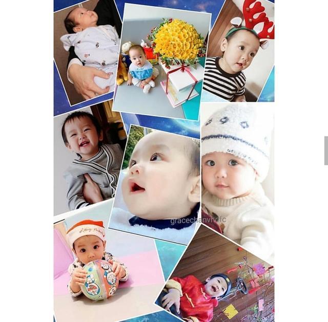 郑嘉颖带儿子公园里玩耍，1岁Rafa帅气可爱，陈凯