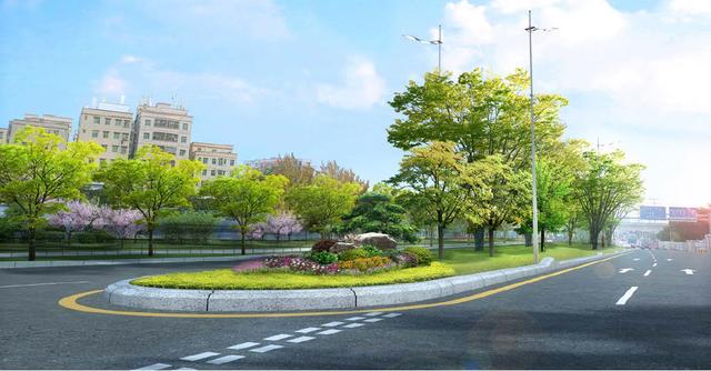 公常路主干道引绿入城，拥抱自然