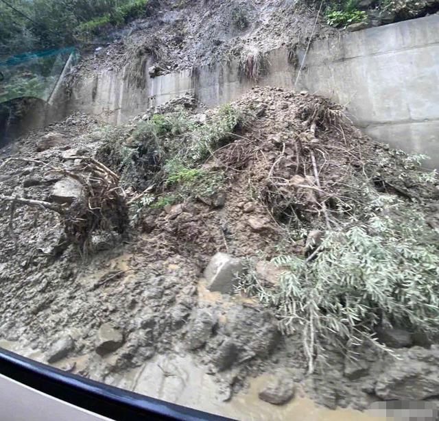 张雨绮巧遇泥石流，现场险情曝光，好像灾难片