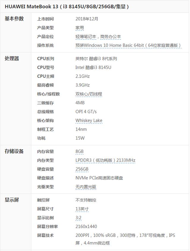 英特尔酷睿i3版华为MateBook 13性价比为何高？(图8)