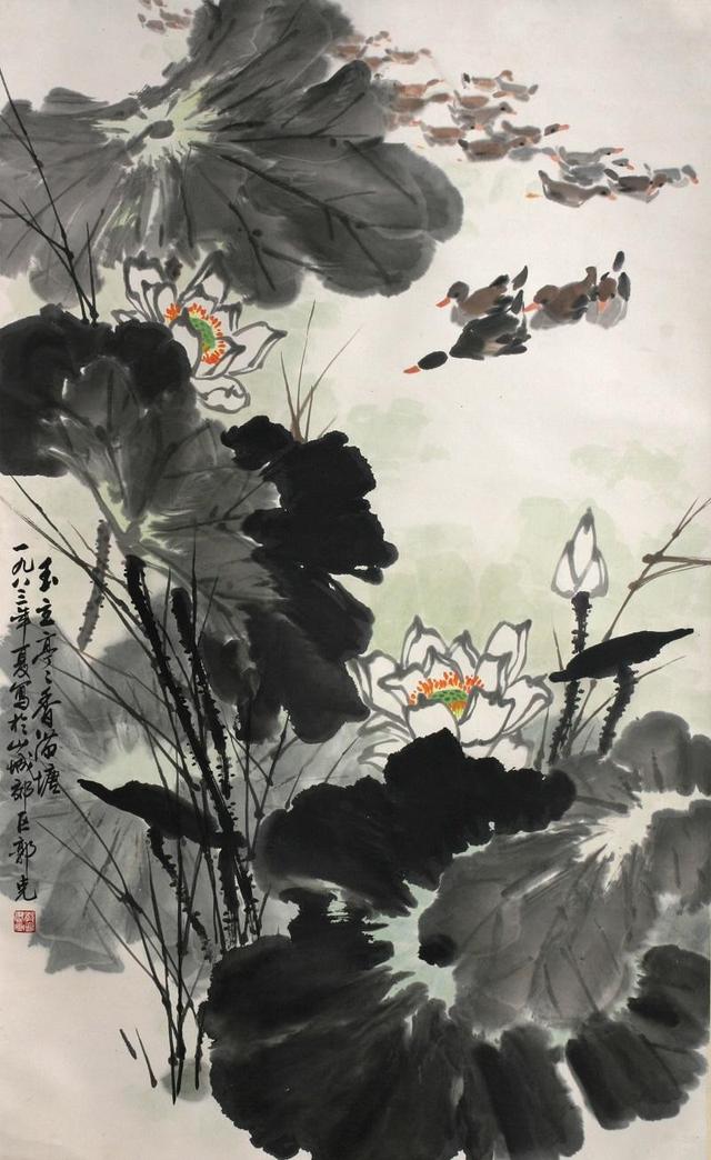 程明震ii秀雅明丽写丹青 郭克教授花鸟画中的生命与自然 中国环球书画网