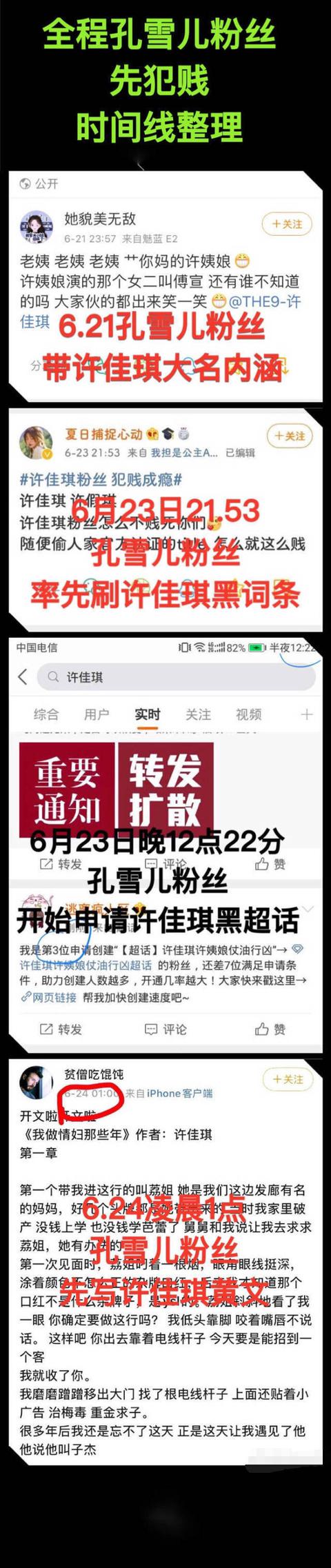 被孔雪儿粉丝辱骂P遗照，许佳琪后援会发声：反对触碰道德底线