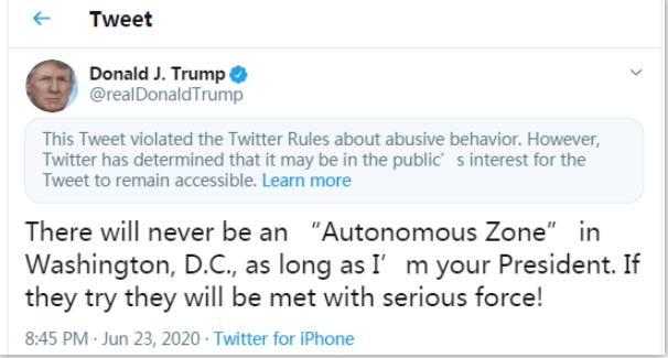 无视行政命令，特朗普话音刚落，推特就给其贴