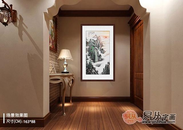 玄关画的推荐 山水画给你不一样的家居体验