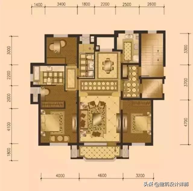 144平新中式三室两厅，从细节处展现东方古典神
