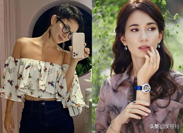 卢靖姗越来越庚化！剪小男孩头穿露脐装，隔着