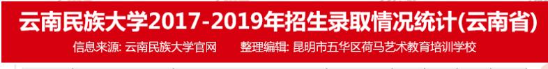 云南民族大学2017-2019年招生录取情况汇总