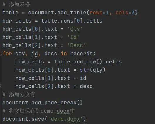 Python簡單創建、操作Word文檔