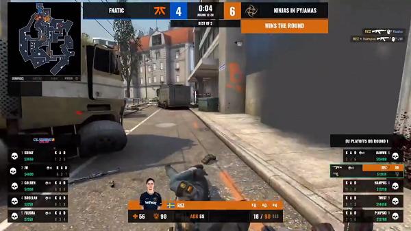 cs_summit 6淘汰赛：Fnatic2比0完胜NiP