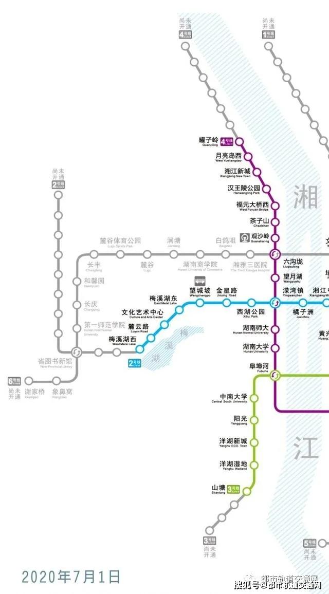 长沙地铁建设加快未来将建成18条轨道交通线路