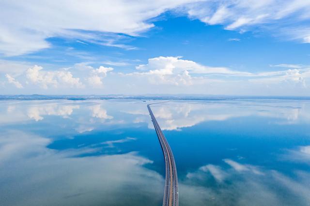 之镜|南京天空之镜石臼湖 这才是碧水共长天一色