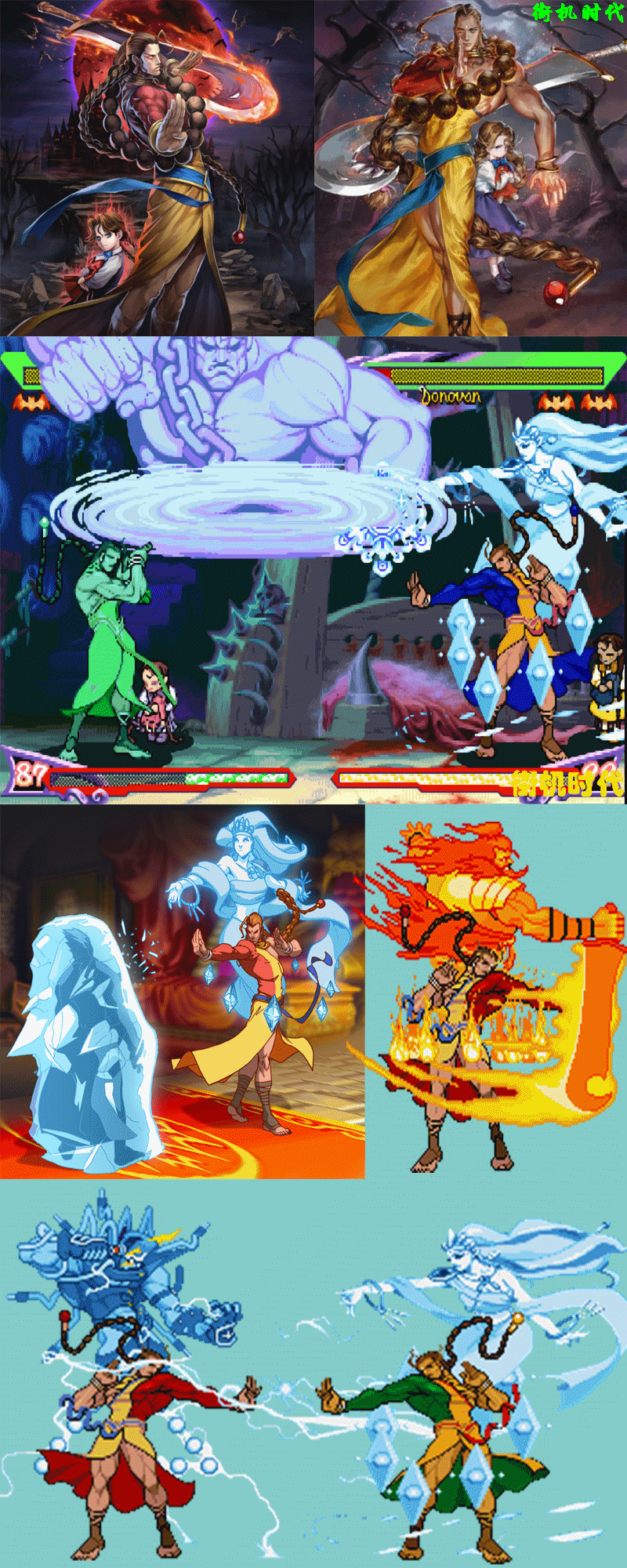 格斗游戲那些召喚靈體的技能，緋雨閑丸化身成斬紅郎之謎