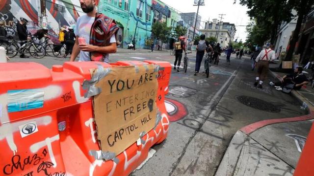 抗议者划地自治，骚乱弥漫全美，美国可以没警