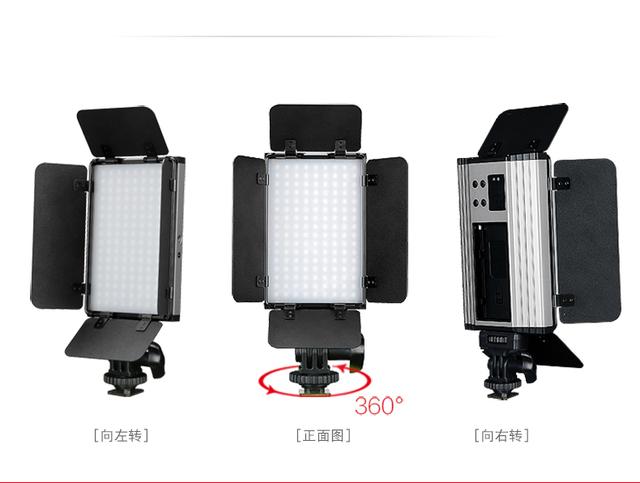 led攝影燈機頂攝像燈外拍相機補光燈影視拍照婚慶常亮燈桌面打光