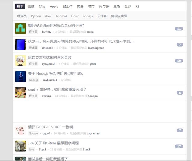 程序员一般喜欢浏览网站，个人推荐