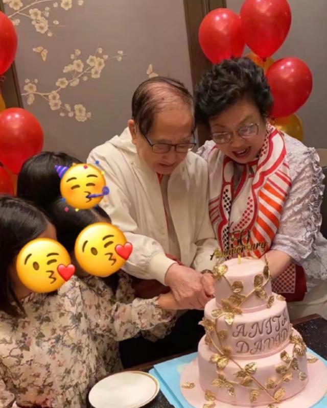 黎姿庆祝父母金婚，富豪丈夫出镜头发花白，三个女儿肉乎乎惹人爱