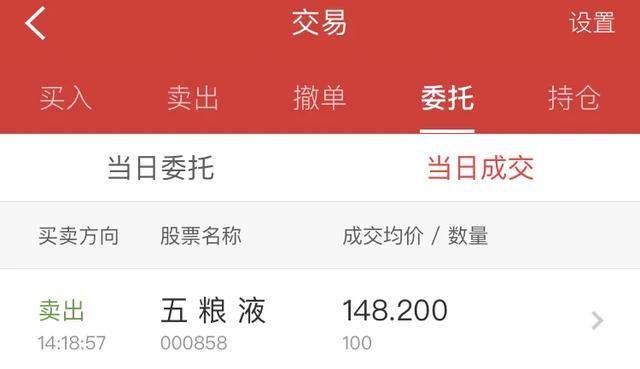 今天卖出了100股五粮液，浅谈高端白酒投资逻辑
