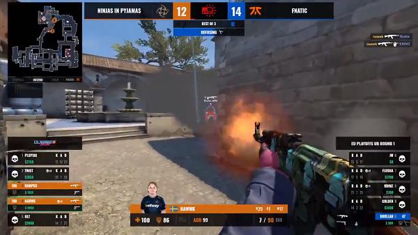 cs_summit 6淘汰赛：Fnatic2比0完胜NiP