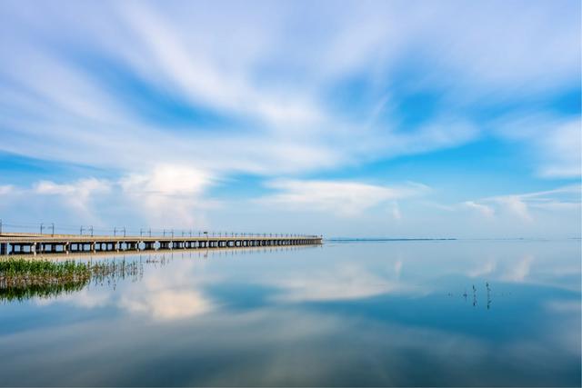 之镜|南京天空之镜石臼湖 这才是碧水共长天一色