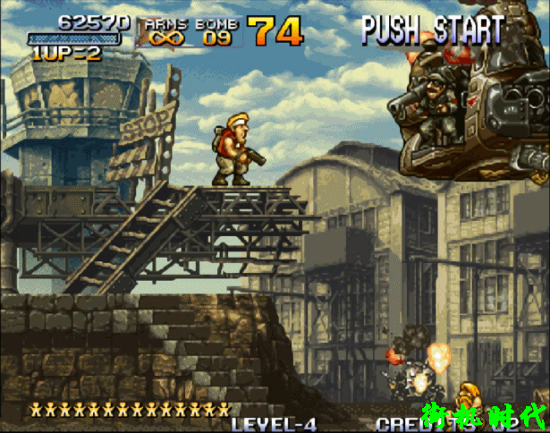 街機(jī)游戲最不思議的復(fù)活，被砍成兩截還能爬起來