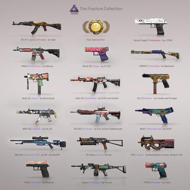 CSGO推出全新裂空武器箱，配色精良细节拉满