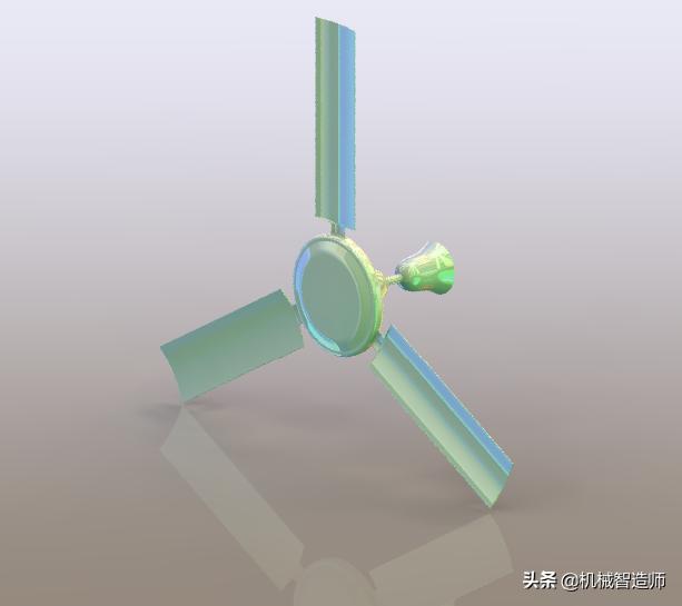 Solidworks风扇的3D建模过程，简单实用