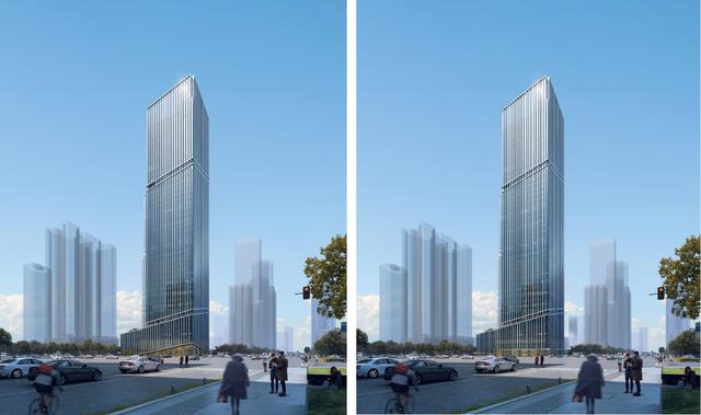 昆明呈贡区中铁大厦外观调整，建筑核心筒施工约达30层