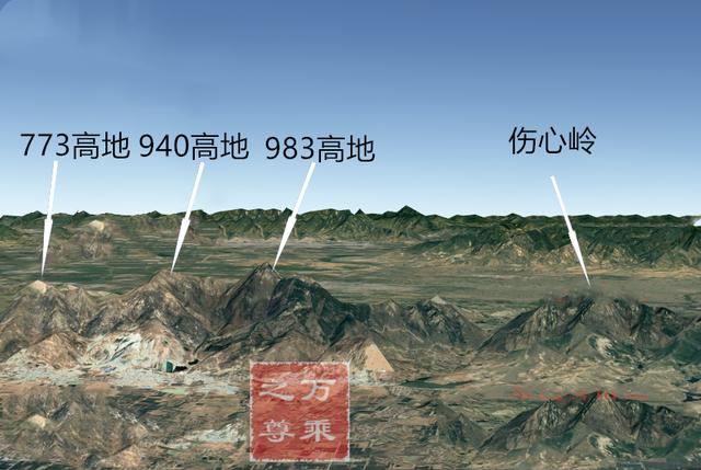 图解战例，美军著名的血染岭之战，整座山都被