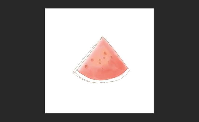 手绘西瓜教程——电脑ps手绘