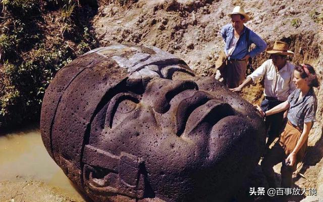 古代奥尔梅克人神秘的巨大石首