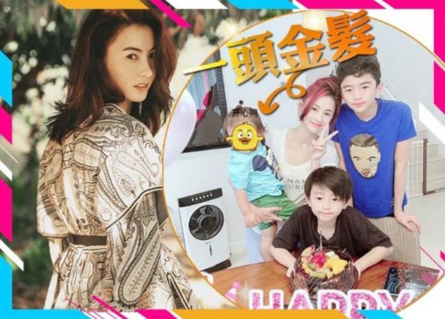 小王子一头金发，网传张柏芝三儿子生父可能是