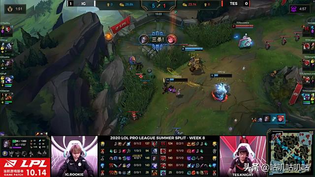 战胜|IG直落两局战胜TES，收获忍界大战的胜利