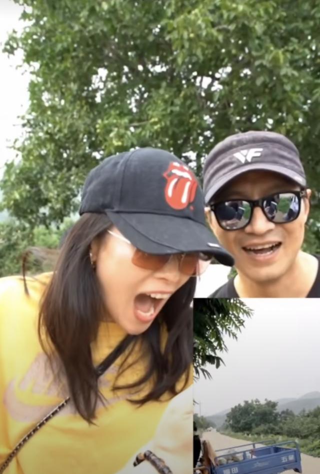 汪峰一家乡下体验生活，不会骑三轮接连撞墙，吓得章子怡失声尖叫