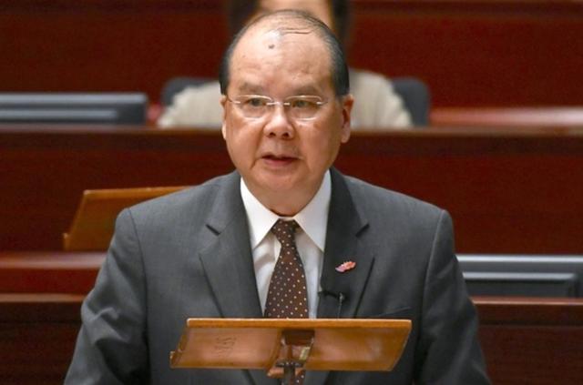 首页香港特区政府政务司司长张建宗：公务员应各司其职，全面配合维护好国家安全