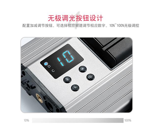 led攝影燈機頂攝像燈外拍相機補光燈影視拍照婚慶常亮燈桌面打光