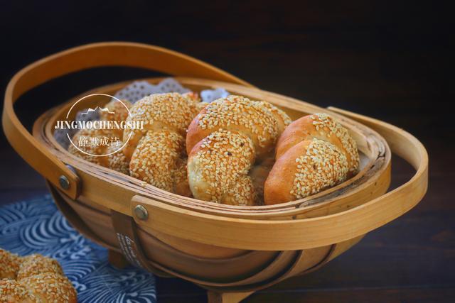 无油低卡的土耳其面包圈，吃着没负担，做法超简单，爱上了