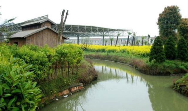 黄浦江以南的上海市松江区泖港镇：人口少、离