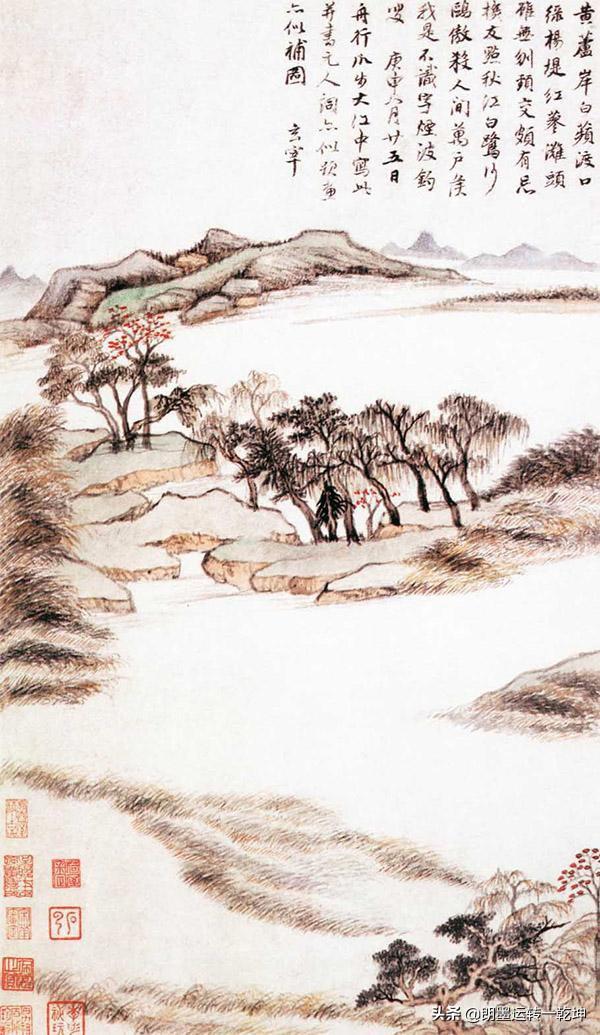 王维是禅意绘画的先驱，苏东坡称赞其造诣“诗中有画，画中有诗”