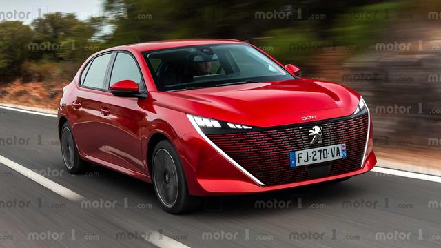 全新一代标致308渲染效果图，外观前卫，动力有惊喜 将于明年推出