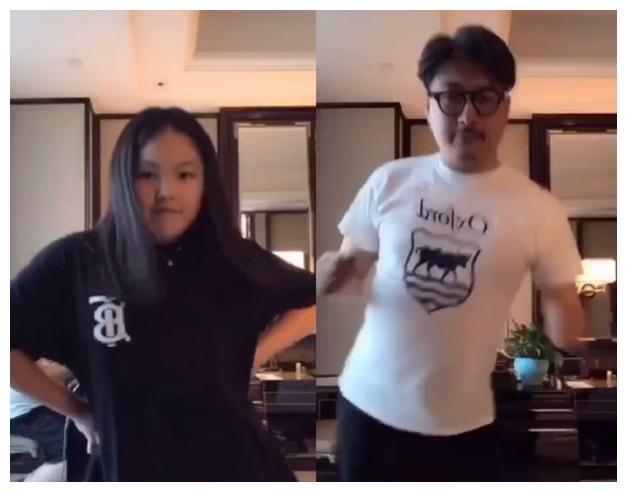 李湘老公女儿尬舞被曝，王诗龄腰比爸爸还粗，