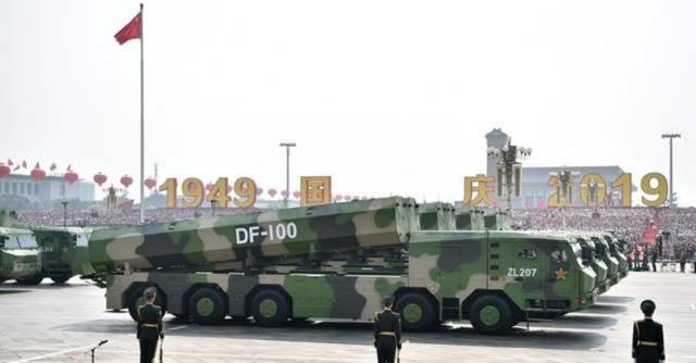 2019年大阅兵首次亮相的长剑-100超音速巡航导弹，